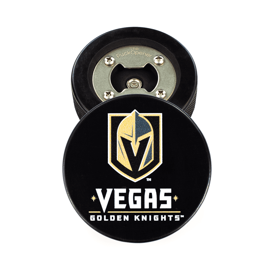 NHL Vegas Golden Knights Block Puck Bottle Opener