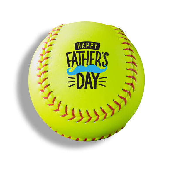 Happy Father's Day, Printed Baseball - Buffalo BottleCraft