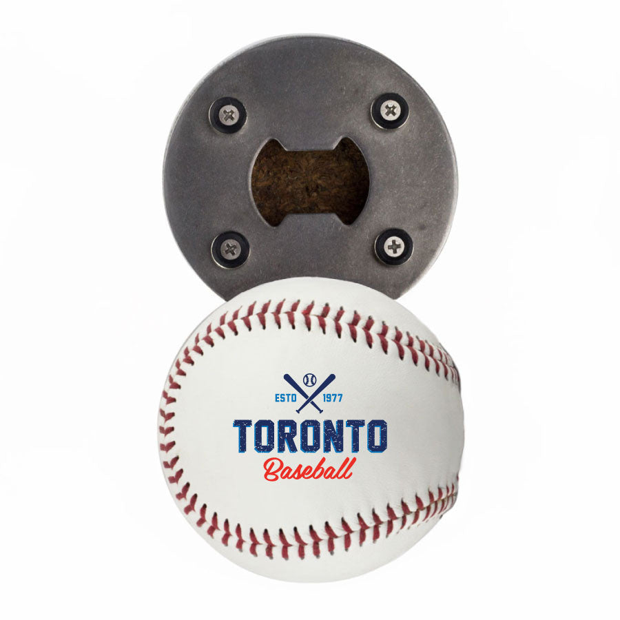 Toronto Baseball Bottle Opener, Made from a Real Baseball, Fridge Magnet &  Cap Catcher, The BaseballOpener - Buffalo BottleCraft